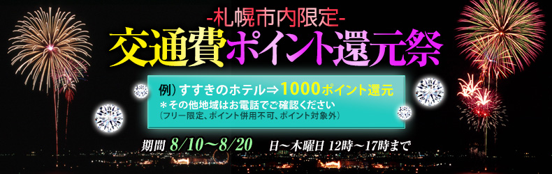 交通費ポイント還元祭